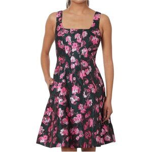 Lilly Pulitzer NWT Leya Floral Jaquard Dress Evergreen Hibis Kiss Jaquard Size 4